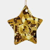Uhrwerk mit einem Stern Keramikornament (Rechts)