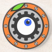 Uhrwerk Orange Getränkeuntersetzer (Vorne)