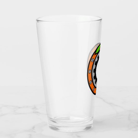 Uhrwerk Orange Glas (Rechts)