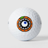 Uhrwerk Orange Golfball (Vorderseite)