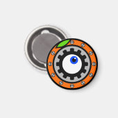 Uhrwerk Orange Magnet (Vorderseite/Rückseite)