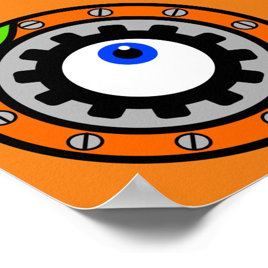 Uhrwerk Orange Poster (Ecke)