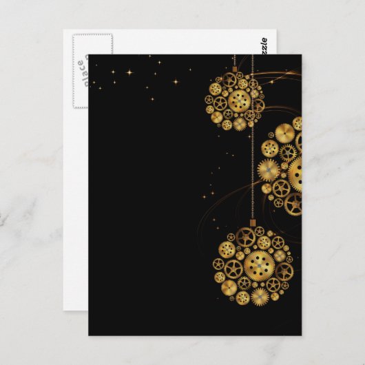 Uhrwerk Postkarte (Vorne/Hinten)