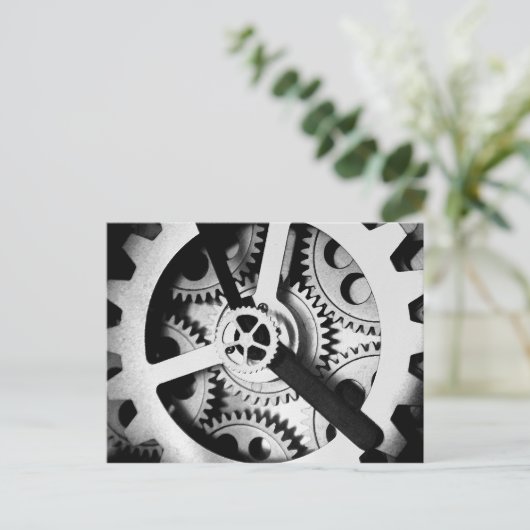 Uhrwerk Postkarte (Stehend Vorderseite)