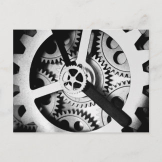 Uhrwerk Postkarte