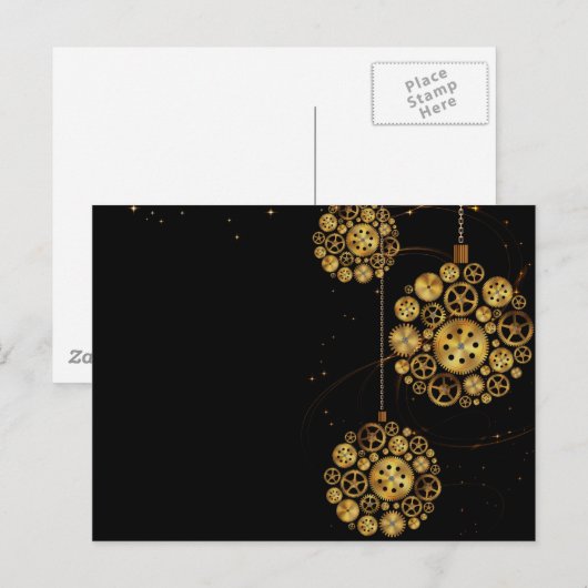 Uhrwerk Postkarte (Vorne/Hinten)