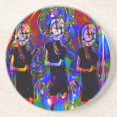 Uhrwerk Sandstein Untersetzer (Vorne)