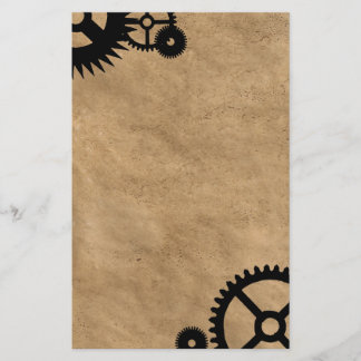 Uhrwerk Steampunk Briefpapier