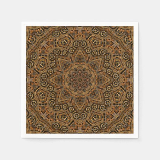 Uhrwerk Vintages Industriestrahl Serviette (Vorderseite)