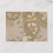 Uhrwerk-Visitenkarte Visitenkarte (Rückseite)