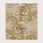 Uhrwerk Visitenkarten (Außenseite Aufgefaltet)