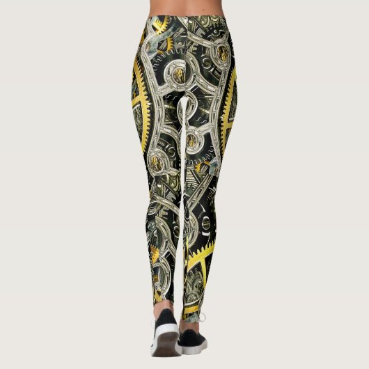 Uhrwerke Leggings (Rückseite)