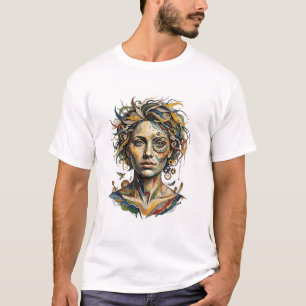 Uhrwerks-Muse — Ein surrealistisches Steampunk-Por T-Shirt