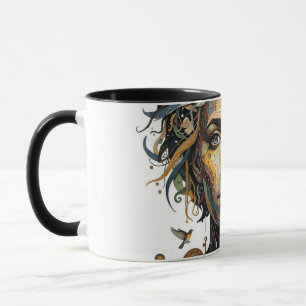 Uhrwerksmusik — Ein Surrealer Steampunk-Porträt Tasse