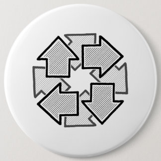 Uhrzeigersinn Pfeile Minimale Geometrische Weiße V Button