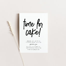 Uhrzeit für Geburtstagsaufladung des Kuchens Einladung