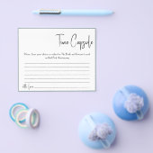 Uhrzeit Kapselhinweis Kartenleder-Brautparty Flyer (Einzeln)