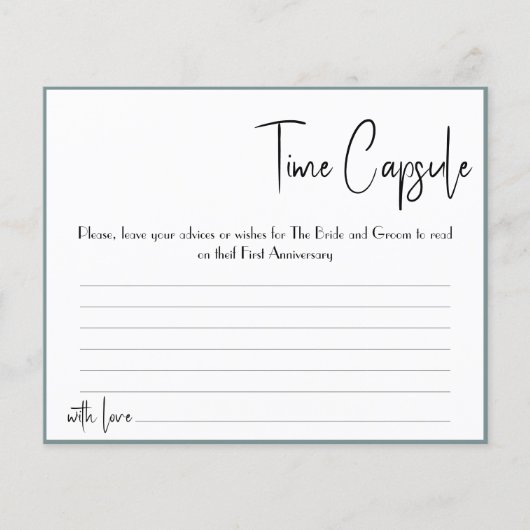 Uhrzeit Kapselhinweis Kartenleder-Brautparty Flyer (Vorne)