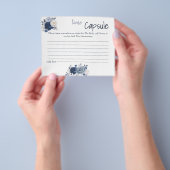 Uhrzeit Kapselhinweis Kartenleder-Brautparty Flyer (Gruppe)