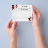 Uhrzeit Kapselinweis Marsala Brautparty Karte (Gruppe)