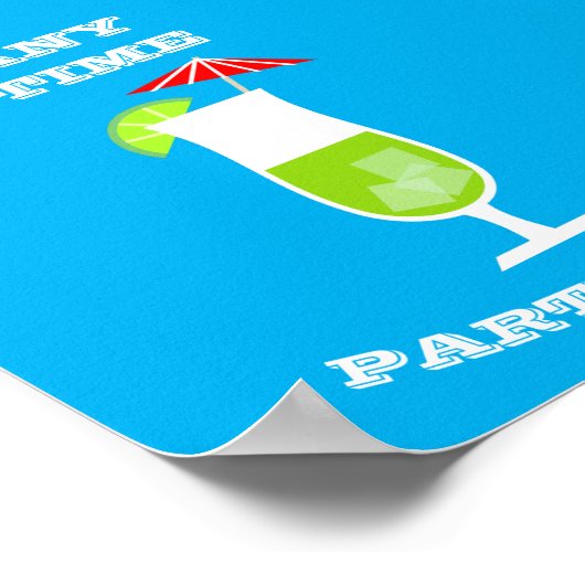 Uhrzeit, Party Poster (Ecke)