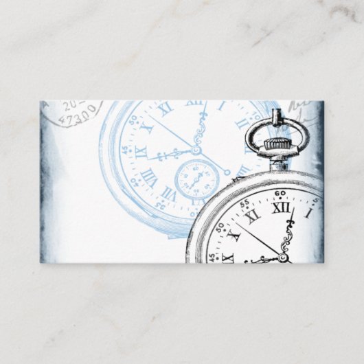 Uhrzeitmaschine für die antike Pocket Watch Uhr Visitenkarte (Vorderseite)