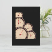 Uhrzeitreise Science Fiction Geschenk Einladung (Stehend Vorderseite)