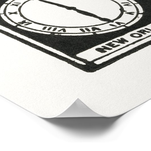 Uhrzeitzonen Poster (Ecke)