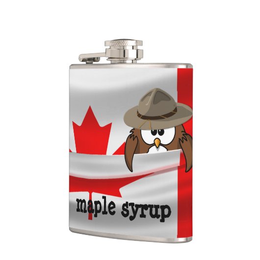 Uhu am kanadischen Tag Flachmann (Links)