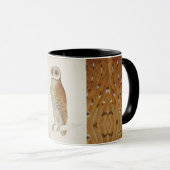 Uhu der Barnbucht rustikale Vintage Naturdarstellu Tasse (VorderseiteRechts)
