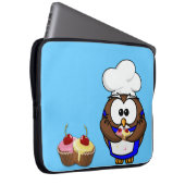 Uhu des Koch cupcake Laptopschutzhülle (Vorne Rechts)