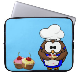 Uhu des Koch cupcake Laptopschutzhülle