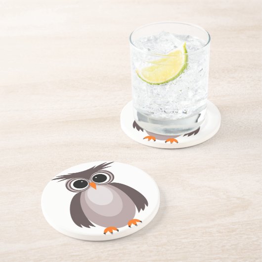 Uhu Getränkeuntersetzer (Seite)