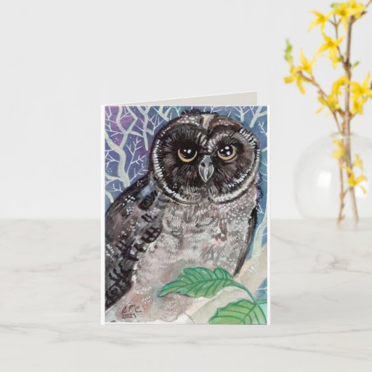 Uhu Karte (Gelbe Blume)