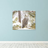 Uhu Leinwanddruck (Insitu (Holzboden))