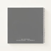 Uhu mit Toadstool-Hutheft Notizblock (Rückseite)