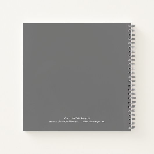 Uhu mit Toadstool-Hutheft Notizblock (Rückseite)