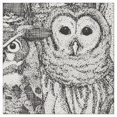 Uhu NC schwarz Stoff (Nahaufnahme)