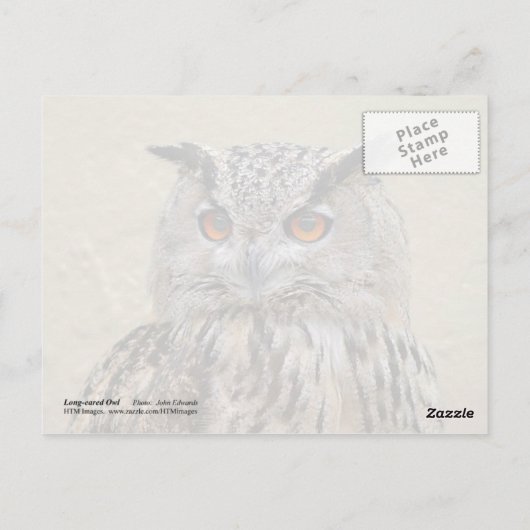 Uhu Postkarte (Rückseite)