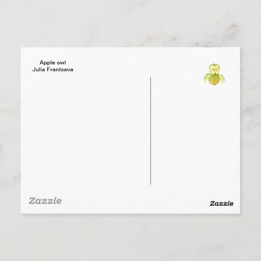 Uhu Postkarte (Rückseite)