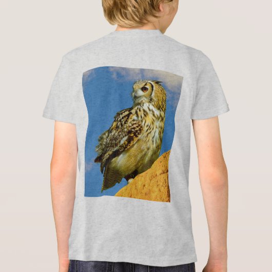 Uhu Tri-Blend shirt (Rückseite)