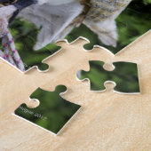 Uhu (Tyto Alba) auf Handschuh Puzzle (Seite)