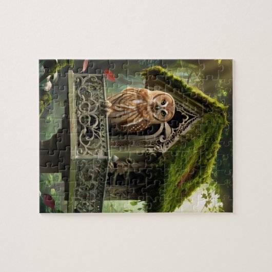 Uhu und Haus Puzzle (Horizontal)