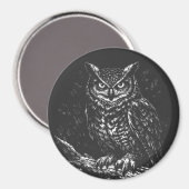 Uhu — von BurnsInHell Magnet (Vorderseite/Rückseite)