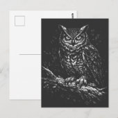 Uhu — von BurnsInHell Postkarte (Vorne/Hinten)