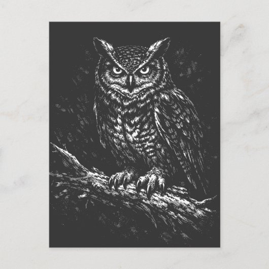 Uhu — von BurnsInHell Postkarte (Vorderseite)