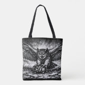 Uhu — von BurnsInHell Tasche (Rückseite)
