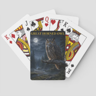 Uhu-Wald-Tiere-Poker Spielkarten