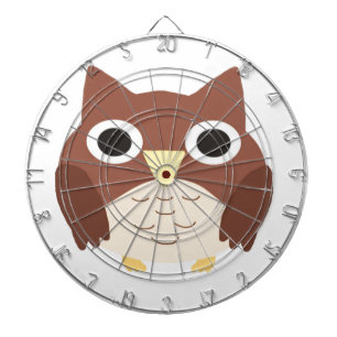 Uhusmalerei Dartscheibe