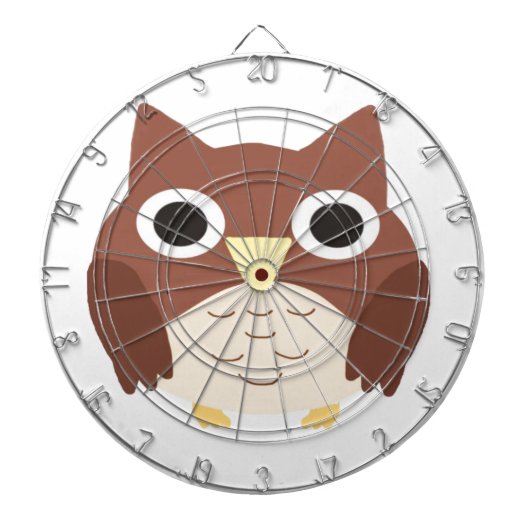 Uhusmalerei Dartscheibe (vorne)